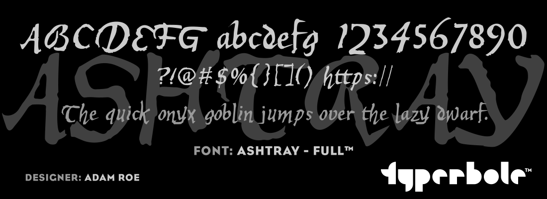 ASHTRAY - FULL™ Font by Lunchbox™ - Lunchbox™ Font Collection