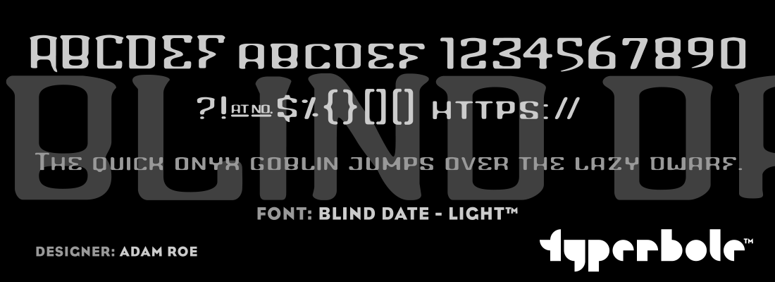 BLIND DATE - LIGHT™ Font by Lunchbox™ - Lunchbox™ Font Collection