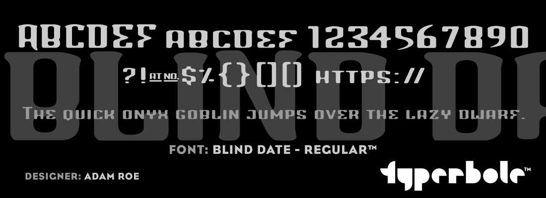 BLIND DATE - REGULAR™ Font by Lunchbox™ - Lunchbox™ Font Collection