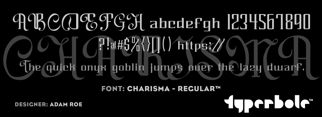 CHARISMA - REGULAR™ Font by Lunchbox™ - Lunchbox™ Font Collection