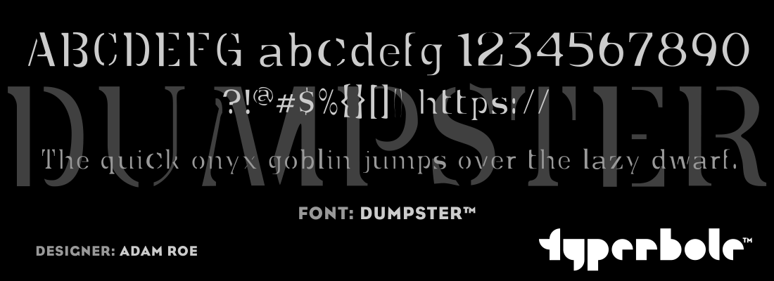DUMPSTER™ Font by Lunchbox™ - Lunchbox™ Font Collection