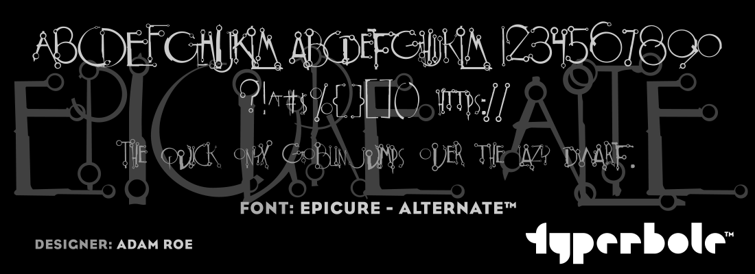 EPICURE - ALTERNATE™ Font by Lunchbox™ - Lunchbox™ Font Collection