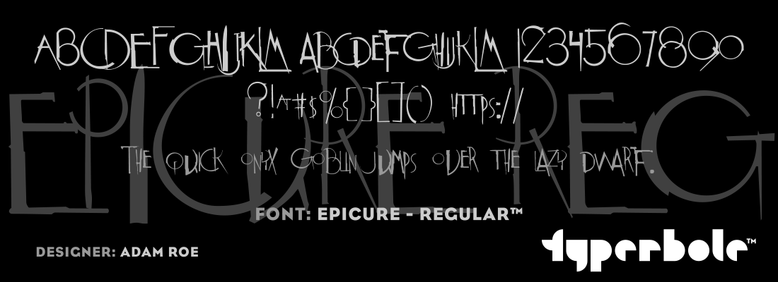 EPICURE - REGULAR™ Font by Lunchbox™ - Lunchbox™ Font Collection