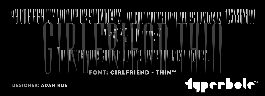GIRLFRIEND - THIN™ Font by Lunchbox™ - Lunchbox™ Font Collection