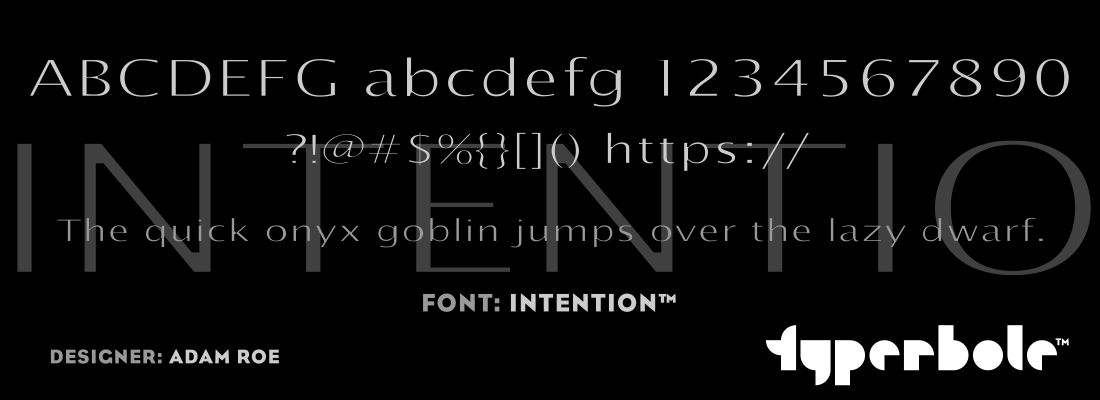 INTENTION™ Font by Lunchbox™ - Lunchbox™ Font Collection