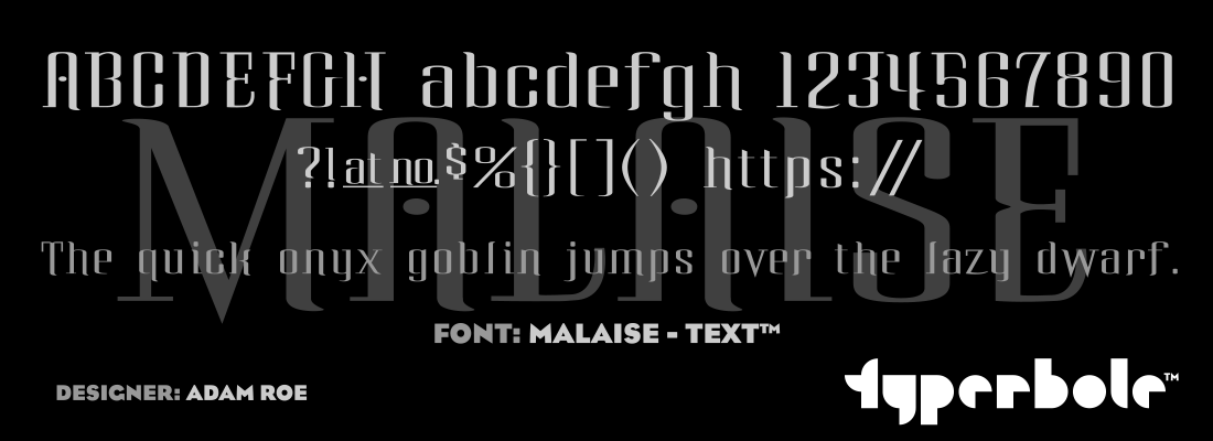 MALAISE - TEXT™ Font by Lunchbox™ - Lunchbox™ Font Collection