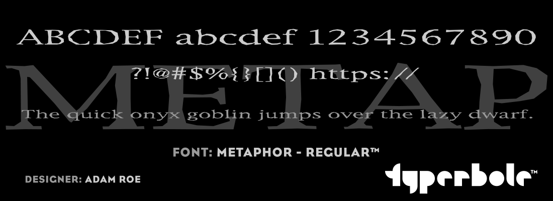 METAPHOR - REGULAR™ Font by Lunchbox™ - Lunchbox™ Font Collection