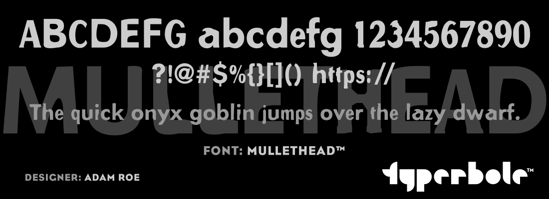 MULLETHEAD™ Font by Lunchbox™ - Lunchbox™ Font Collection