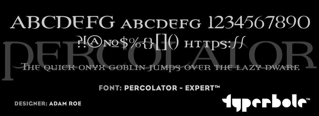 PERCOLATOR - EXPERT™ Font by Lunchbox™ - Lunchbox™ Font Collection