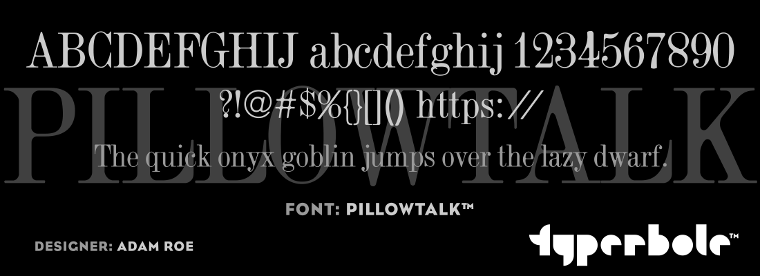 PILLOWTALK™ Font by Lunchbox™ - Lunchbox™ Font Collection