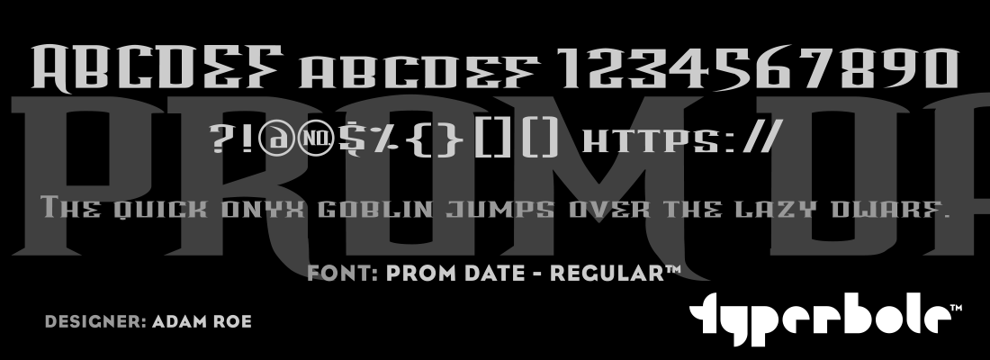 PROM DATE - REGULAR™ Font by Lunchbox™ - Lunchbox™ Font Collection