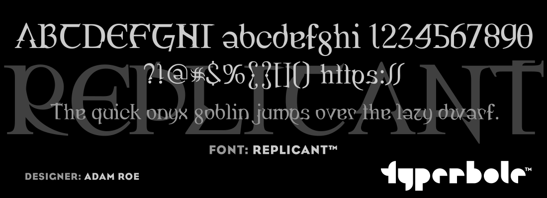 REPLICANT™ Font by Lunchbox™ - Lunchbox™ Font Collection