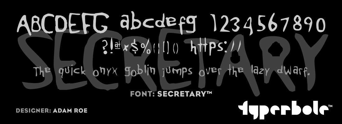 SECRETARY™ Font by Lunchbox™ - Lunchbox™ Font Collection