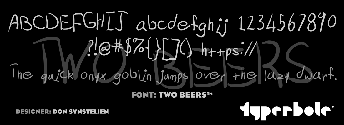 TWO BEERS™ - Typerbole™ Master Collection | The Greatest Fonts on Earth™