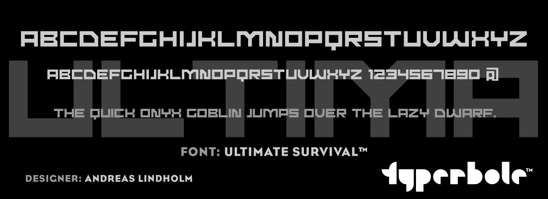 ULTIMATE SURVIVAL™ - Typerbole™ Master Collection | The Greatest Fonts on Earth™