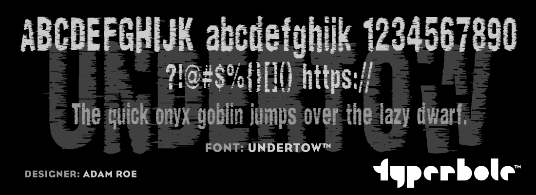 UNDERTOW™ - Typerbole™ Master Collection | The Greatest Fonts on Earth™
