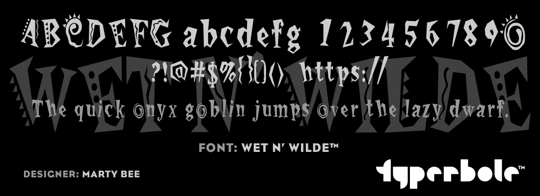 WET N' WILDE™ - Typerbole™ Master Collection | The Greatest Fonts on Earth™