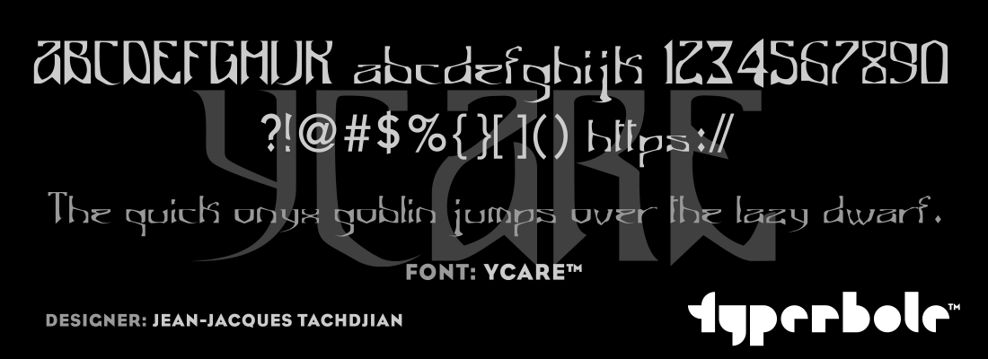 YCARE™ - Typerbole™ Master Collection | The Greatest Fonts on Earth™