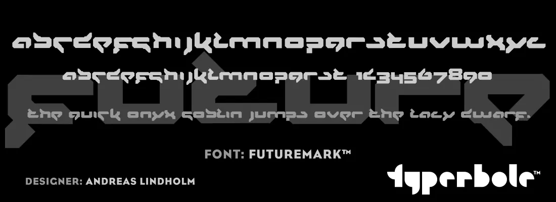 Futuremark font specimen