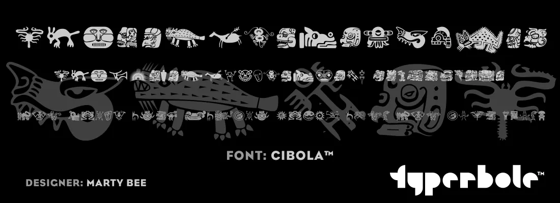 Cibola font specimen
